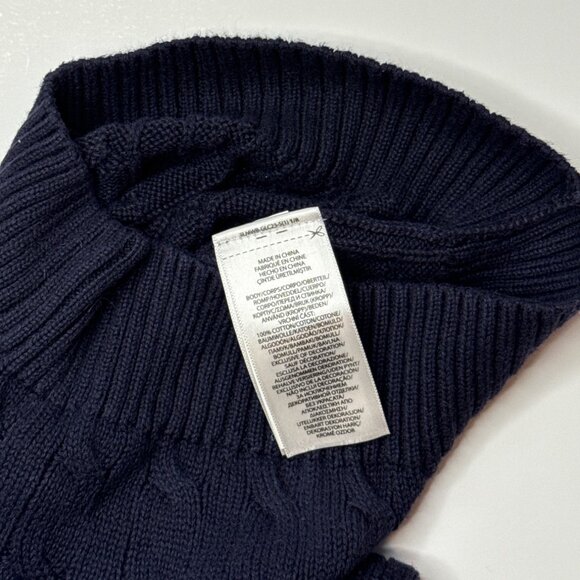 Polo Ralph Lauren Boys Navy Cable Knit Sweater 2T‎ Preppy Old Money Heritage - Picture 5 of 5